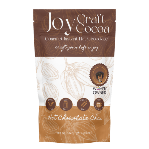 Hot Chocolate Chai 7.6 oz Joy Craft Cocoa Dairy Free Hot Cocoa