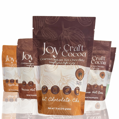 Hot Chocolate Chai 7.6 oz Joy Craft Cocoa Dairy Free Hot Cocoa