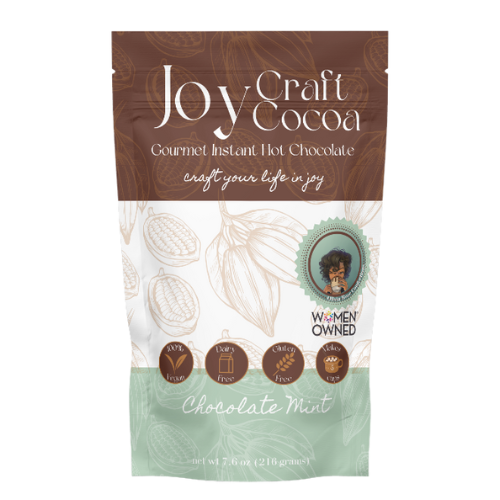 Mint Hot Chocolate 7.6 oz Joy Craft Cocoa Dairy Free Hot Cocoa