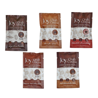 Joy Craft Cocoa Variety Pack 5 Count 1.5 Oz - Indulge in Gourmet Cocoa