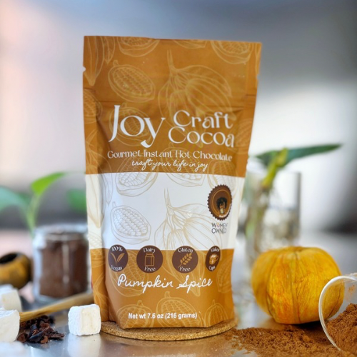 Joy Craft Cocoa Pumpkin Spice Hot Chocolate 7.6 ounce It's pumpkin spice season